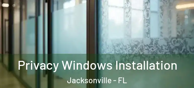 Privacy Windows Installation Jacksonville - FL